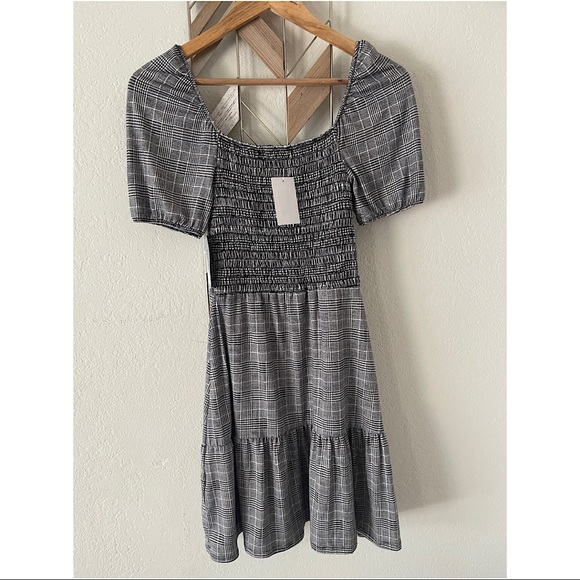 Velvet Torch plaid printed ruffle sleeves dress - Picture 2 of 8